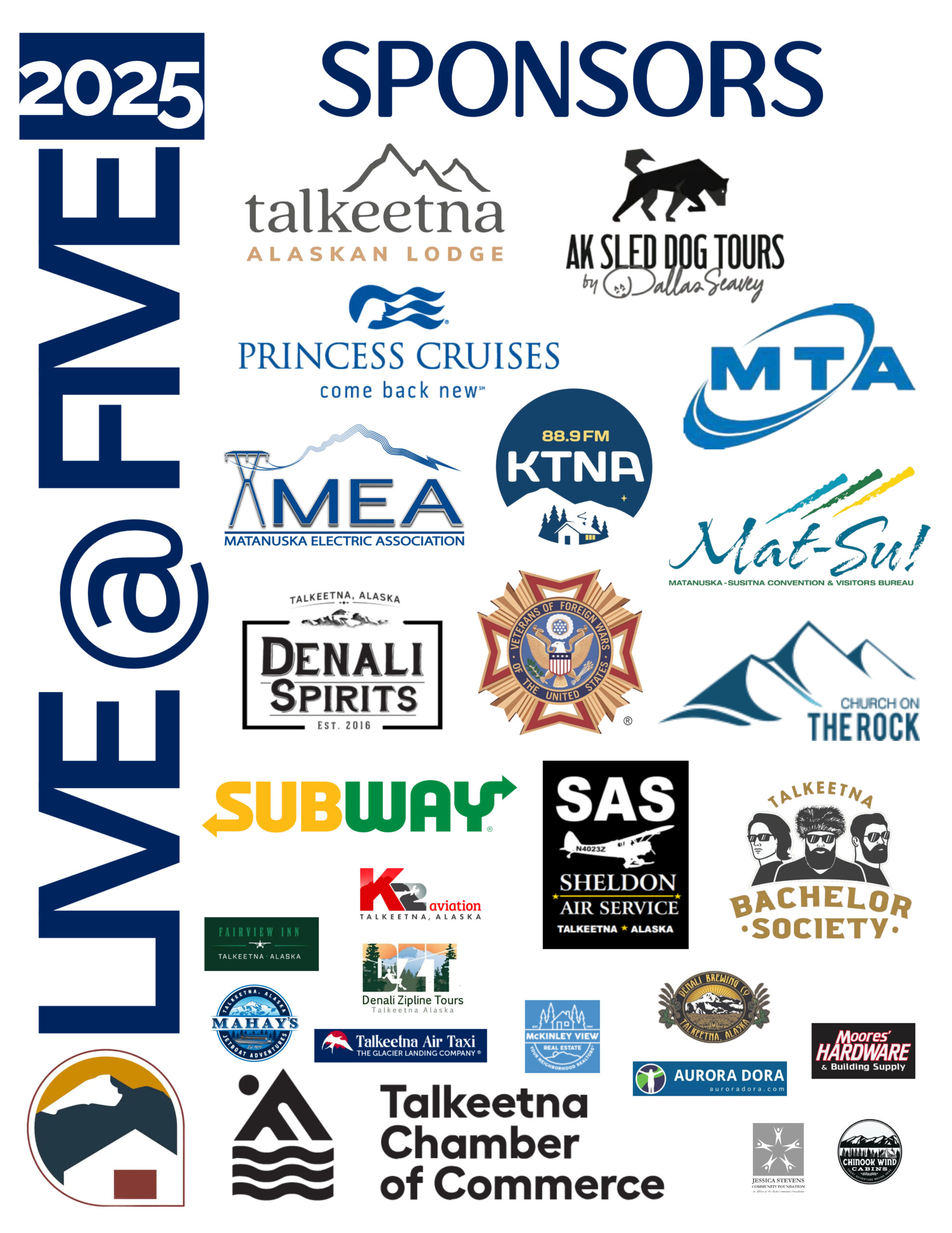 Live at Five 2025 Sponsors