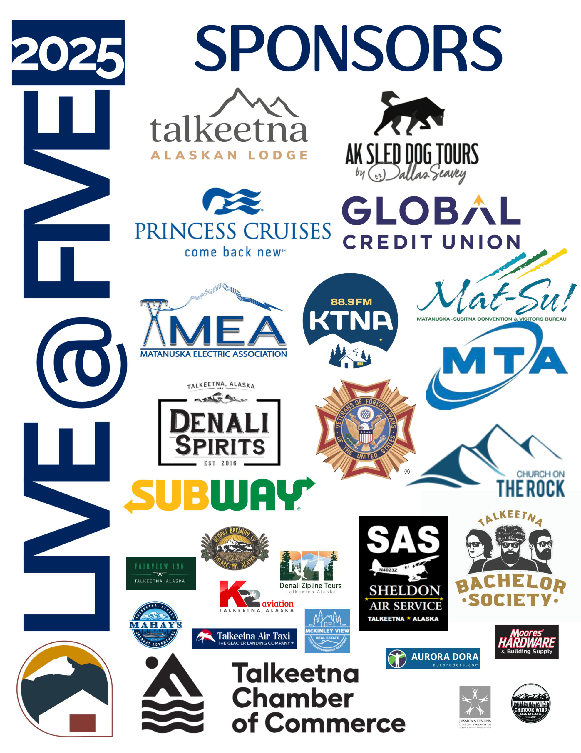 Live at Five 2025 Sponsors UPDATE