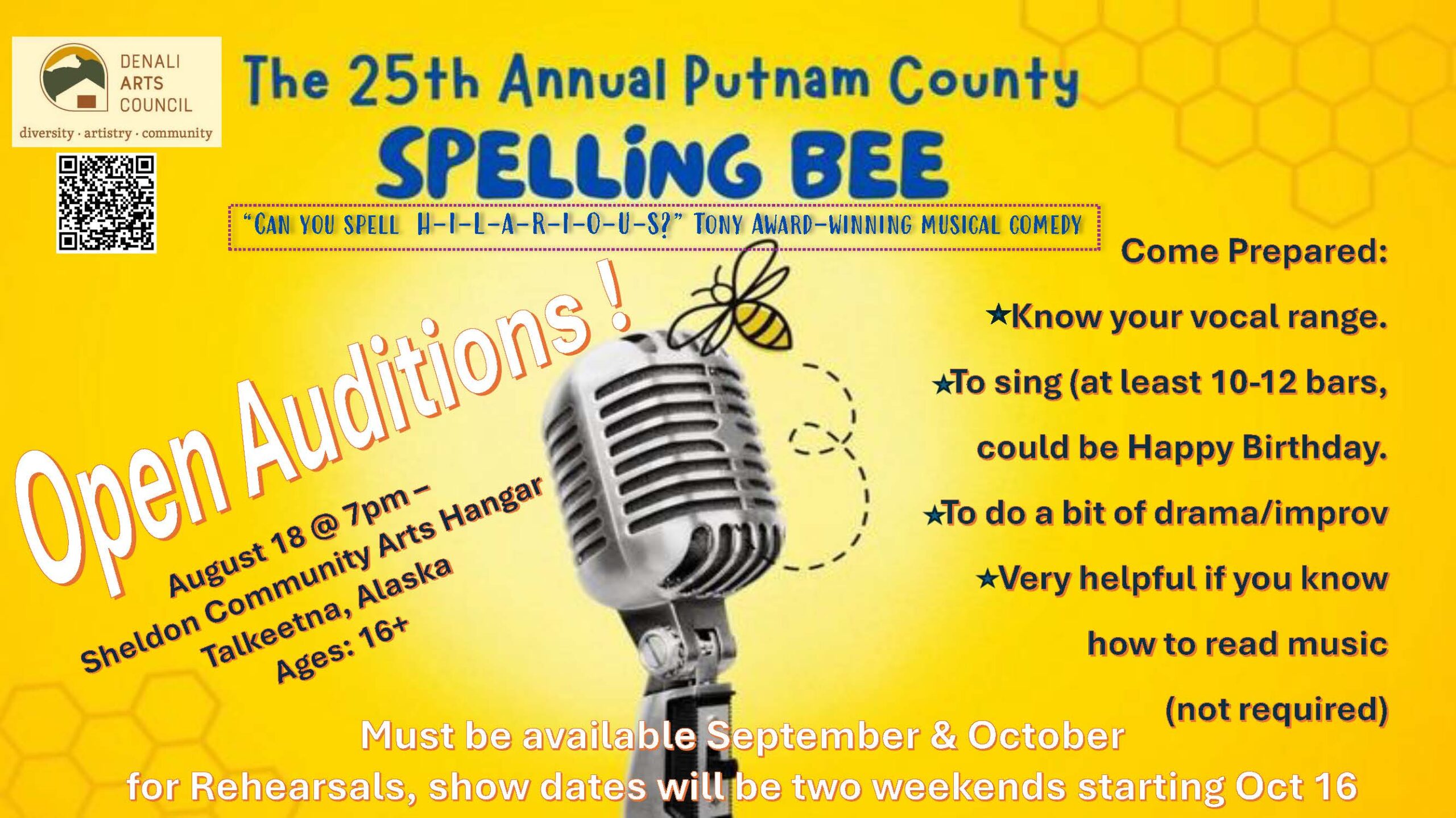 25th Annual Putnam County Spelling Bee Auditions