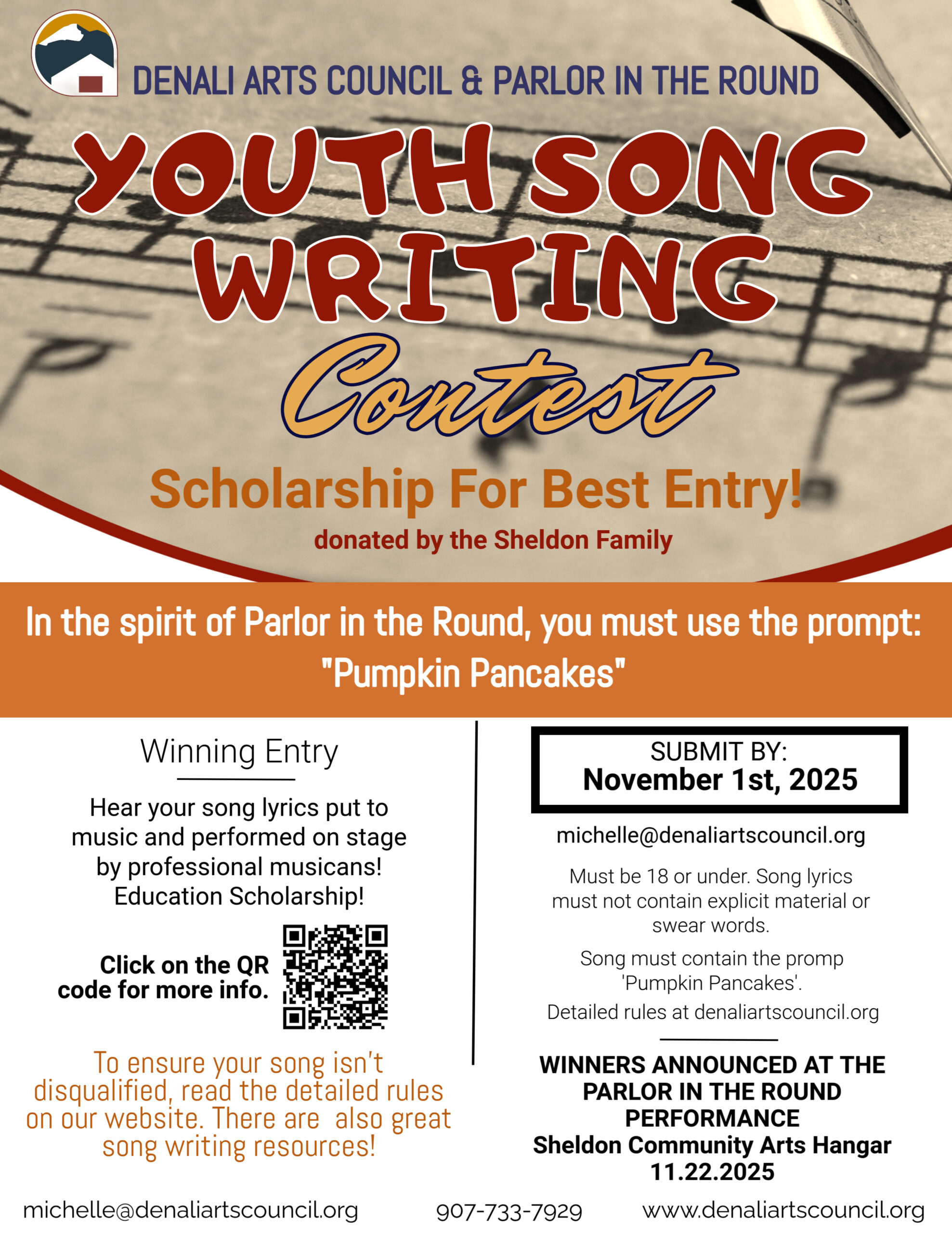 Youth Songwriting Scholarship 2025