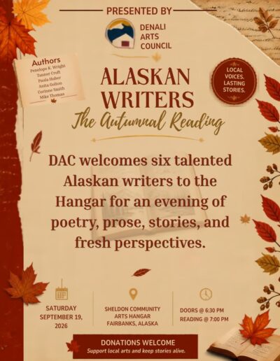 Alaskan Writer’s The Autumnal Reading