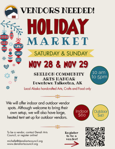 Holiday Market Vendors Needed!